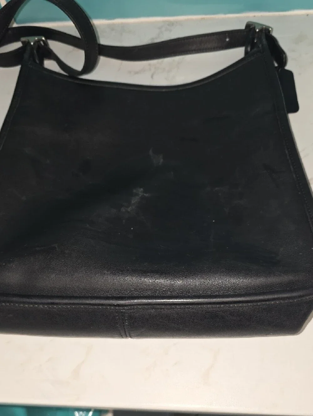 Vintage Y2KCOACH Andrea Slim Bucket Bag Black Leather